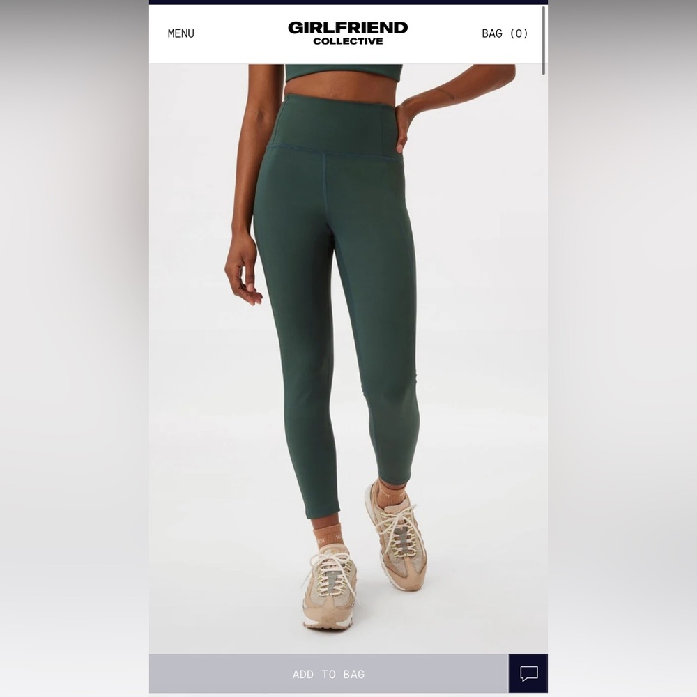 Girlfriend Collective Moss Compressive High-Rise Legging